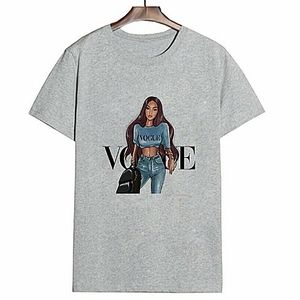 Vogue Style Grey Short Sleeve T-shirt